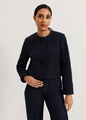 Phase Eight Ripley Petite Jackets Navy USA | 0296375-LX